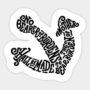 BURDEN Sticker